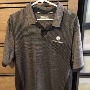 Nike Dri Fit Gray Short Sleeve Barclays Golf Polo